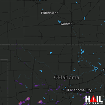 Hail Map Chickasha, OK 05-16-2018