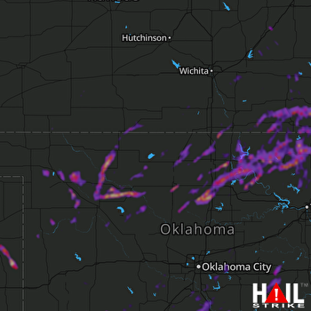 Hail Map Enid, OK 05-20-2018