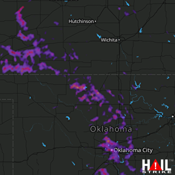 Hail Map Oklahoma City, OK 06-07-2018