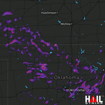 Hail Map Norman, OK 06-24-2018