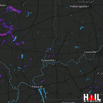 Hail Map Mahomet, IL 08-17-2018