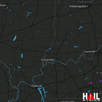 Hail Map Greensburg, KY 02-07-2019