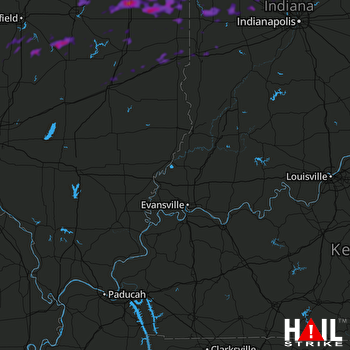 Hail Map Urbana, IL 05-26-2019