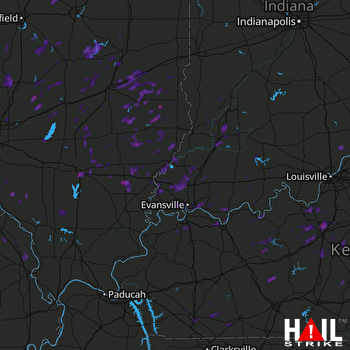 Hail Map Mount Vernon, IL 06-22-2019