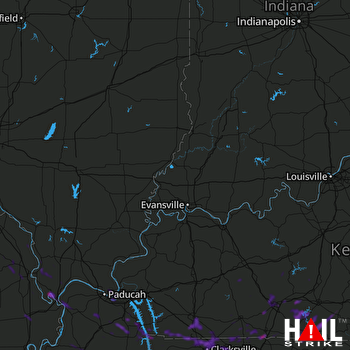 Hail Map Clarksville, TN 07-14-2019