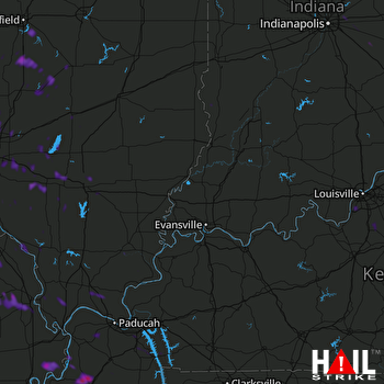 Hail Map Marble Hill, MO 07-18-2019
