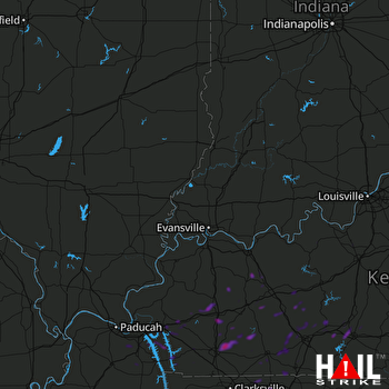 Hail Map Morgantown, KY 08-04-2019
