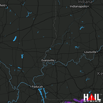 Hail Map Springfield, TN 08-13-2019