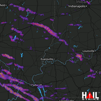 Hail Map Cape Girardeau, MO 04-09-2020