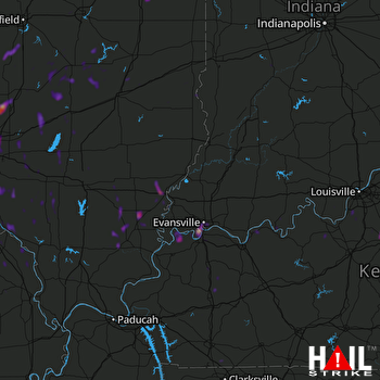 Hail Map Taylorsville, KY 05-16-2020