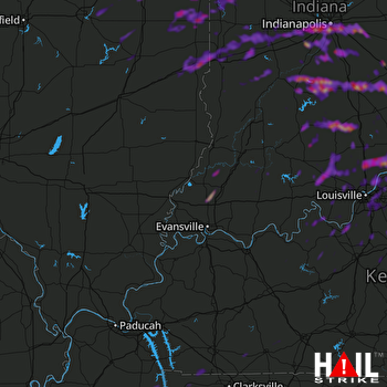 Hail Map Indianapolis, IN 05-24-2020