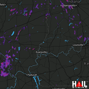 Hail Map Belleville, IL 05-25-2020