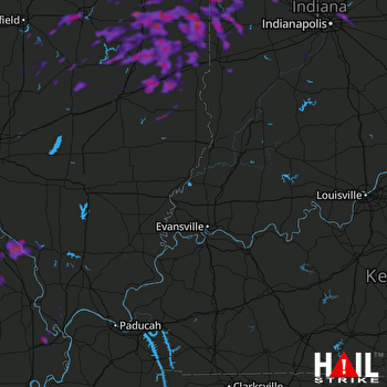 Hail Map Champaign, IL 06-04-2020