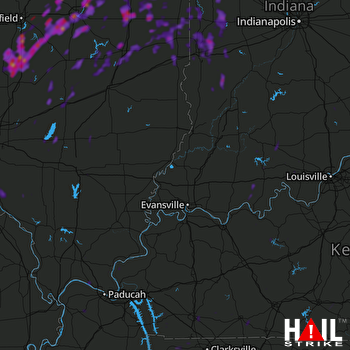 Hail Map Decatur, IL 06-23-2020