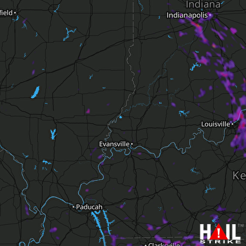 Hail Map Greenwood, IN 06-30-2020