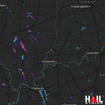 Hail Map Mount Vernon, IL 05-06-2021