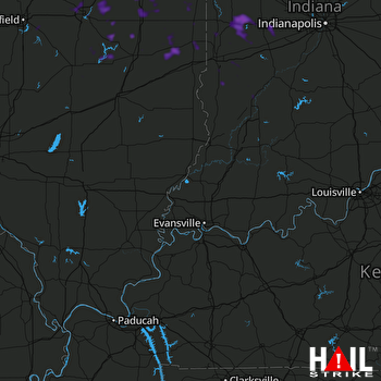 Hail Map Rockville, IN 07-25-2021