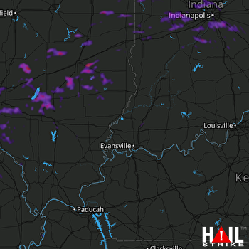 Hail Map Edwardsville, IL 09-15-2021
