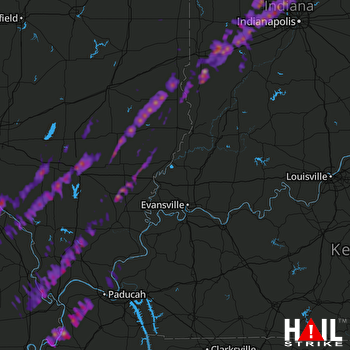 Hail Map Brownsburg, IN 04-26-2017