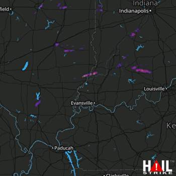 Hail Map Effingham, IL 05-18-2017