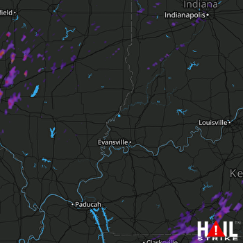 Hail Map Belleville, IL 05-19-2017