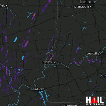Hail Map Highland, IL 05-20-2017