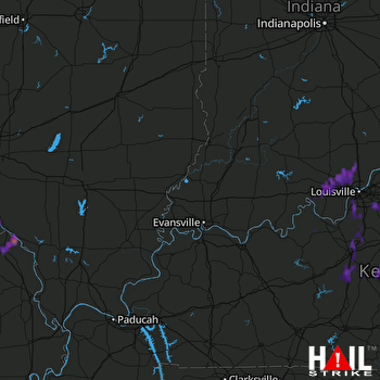 Hail Map Borden, IN 06-05-2017
