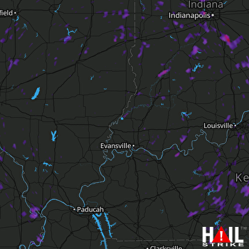 Hail Map Brownsburg, IN 06-15-2017