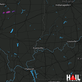 Hail Map Virden, IL 06-16-2017