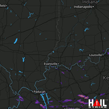 Hail Map Murray, KY 07-01-2017