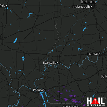 Hail Map Portland, TN 07-02-2017