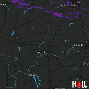 Hail Map Decatur, IL 07-11-2017