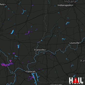 Hail Map Cape Girardeau, MO 09-19-2017