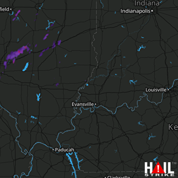 Hail Map Pocahontas, IL 10-10-2017