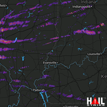 Hail Map Granite City, IL 11-06-2017