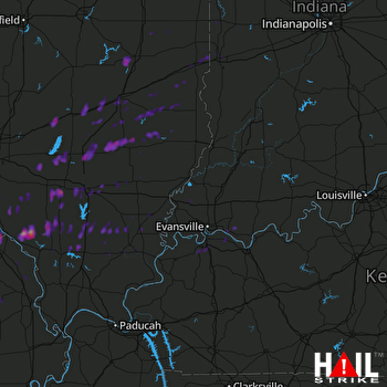 Hail Map Posen, IL 11-18-2017