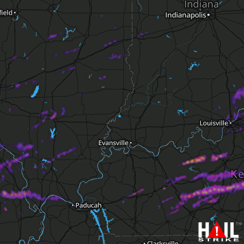 Hail Map Cape Girardeau, MO 04-04-2018