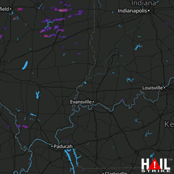 Hail Map Champaign, IL 05-10-2018
