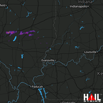 Hail Map Granite City, IL 05-20-2018