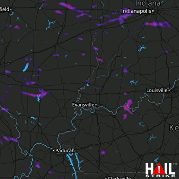 Hail Map Cape Girardeau, MO 06-03-2018
