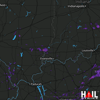 Hail Map North Vernon, IN 06-13-2018