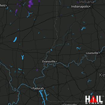 Hail Map Urbana, IL 07-11-2018
