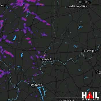 Hail Map Champaign, IL 07-15-2018