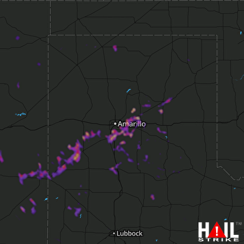 Hail Map Clovis, NM 06-04-2023