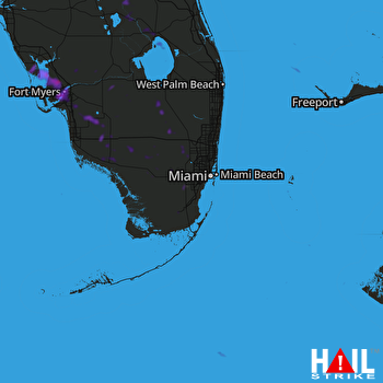 Hail Map Fort Myers, FL 06-28-2022