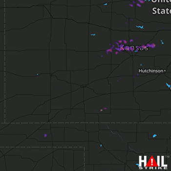 Hail Map Hoisington, KS 10-06-2018