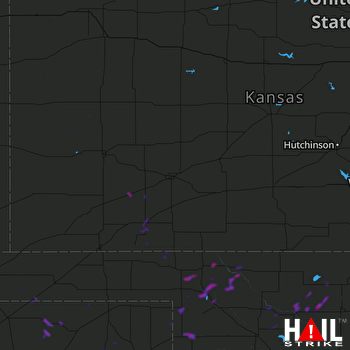 Hail Map Meade, KS 08-10-2022
