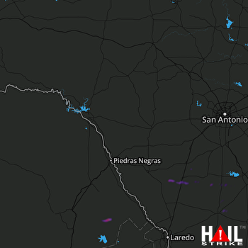 Hail Map LAUGHLIN AFB 05-25-2022