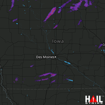 Hail Map Fairmont, MN 06-13-2022