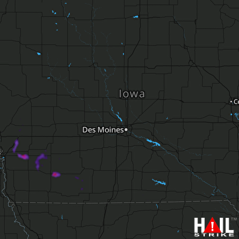 Hail Map Villisca, IA 06-24-2022